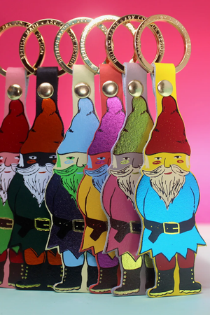 Welcome Gnome Key Fob
