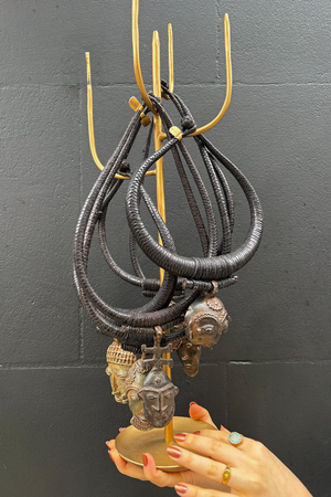 Mali Mask Leather Necklace