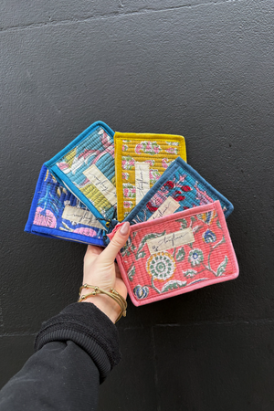 Quilted Floral Pouch - Small