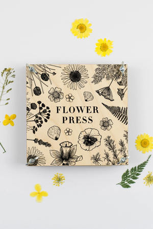 Square Flower Press - Line