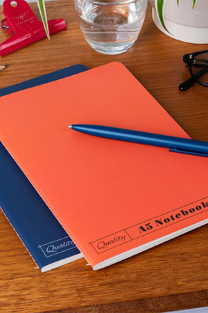 A5 Notebooks - Set of 2 | Orange & Blue