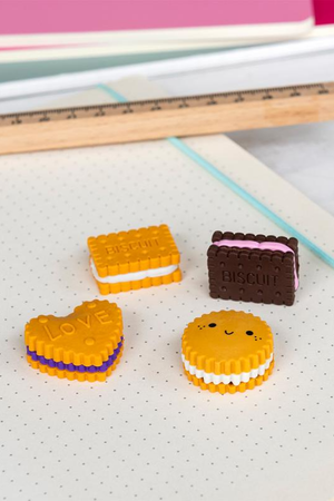 Erasers Set of 4 - Biscuits