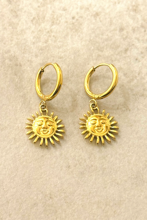 Stainless Steel Sun Hoops - Small
