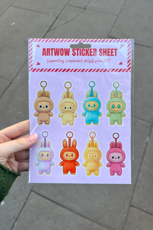 Labubu Love Sticker Sheet