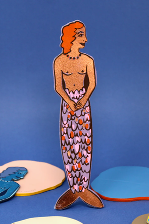 Leather Mermaids Make Waves Bookmark