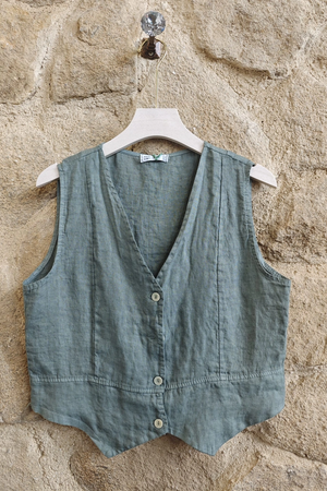 The "Carol" Linen Vest