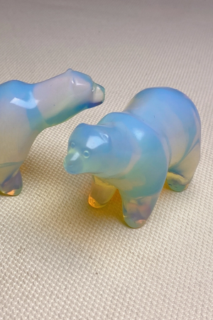 Carved Opalite Crystal - Bear