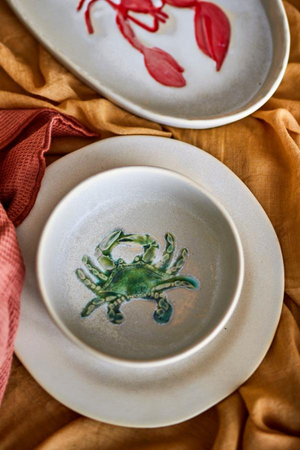 Green Crab Ceramic Bowl