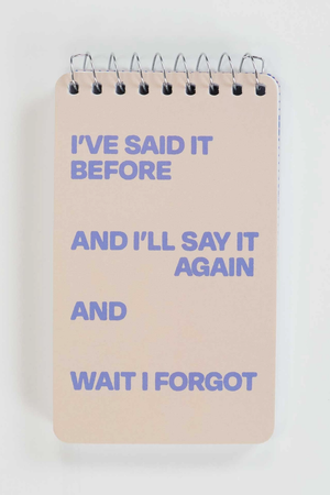 'I've Said it Before' Notebook