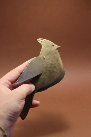 Bird Knife w/ Wooden Stand