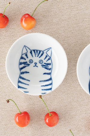 Japanese Cat Flat Dish