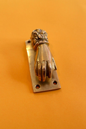 Small Brass Hand Knocker Small Brass Hand Knocker
