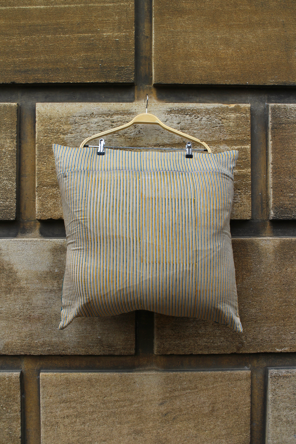Cotton Gold Circles Pillow - SALE