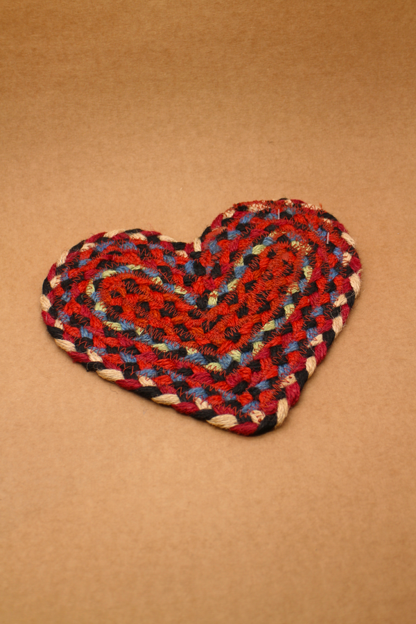 Braided Heart Placemat - Cardinal