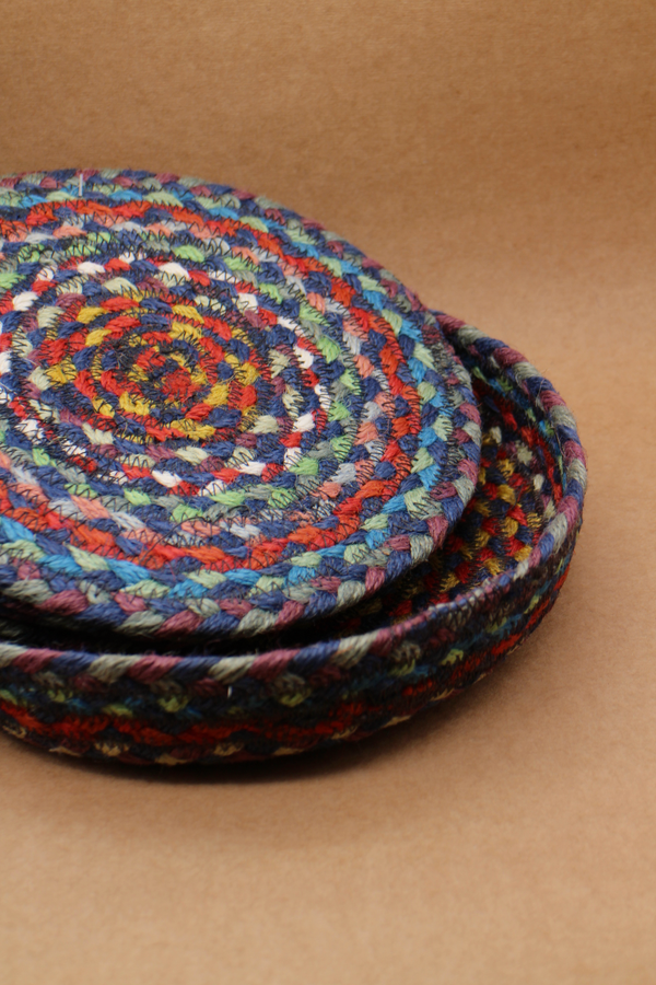 Braided Placemats (6) - Carnival Blue