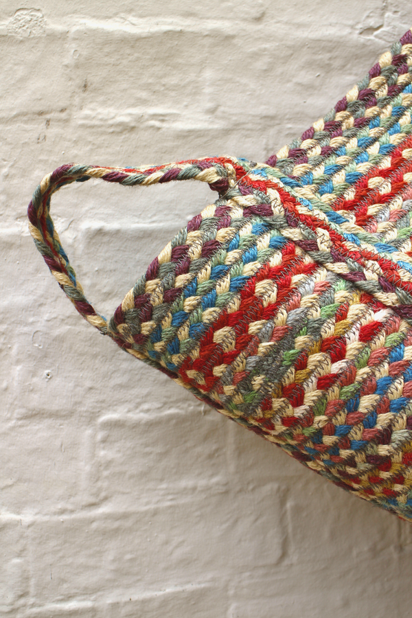 Extra Large Braided Basket - Carnival