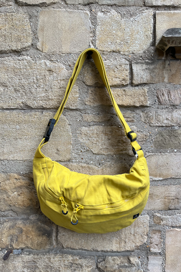 Cotton Sling Bag with Zips