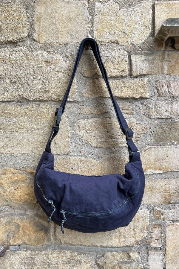 Cotton Sling Bag with Zips