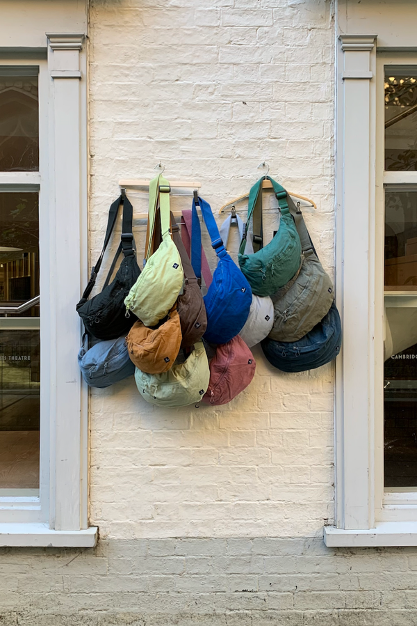 Cotton Sling Bag with Zips