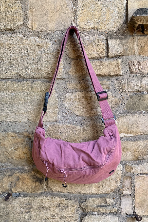 Cotton Sling Bag with Zips