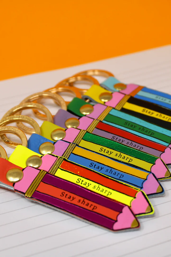 'Stay Sharp' Pencil Key Fob