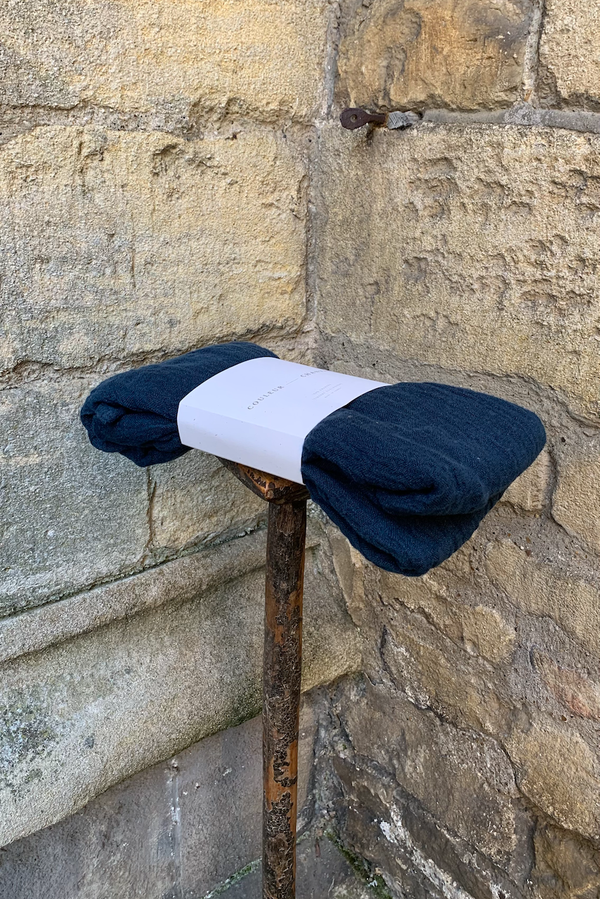Pure Hemp Scarf - Navy