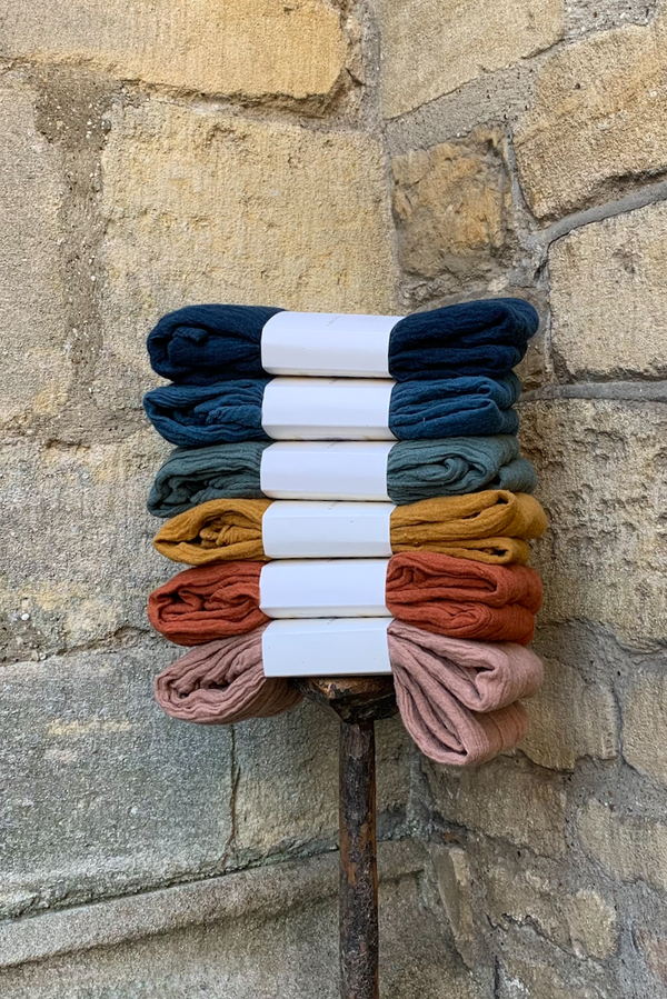 Pure Hemp Scarf - Mustard