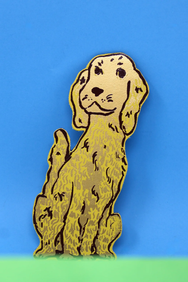Spaniel Leather Magnet