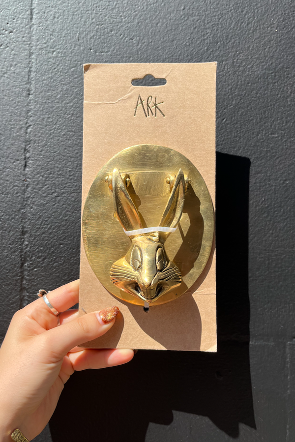 Brass Bunny Face Door Knocker