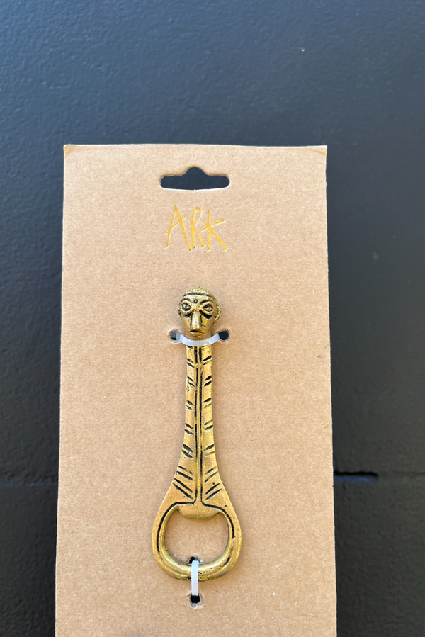 Golden Tribal Man Bottle Opener