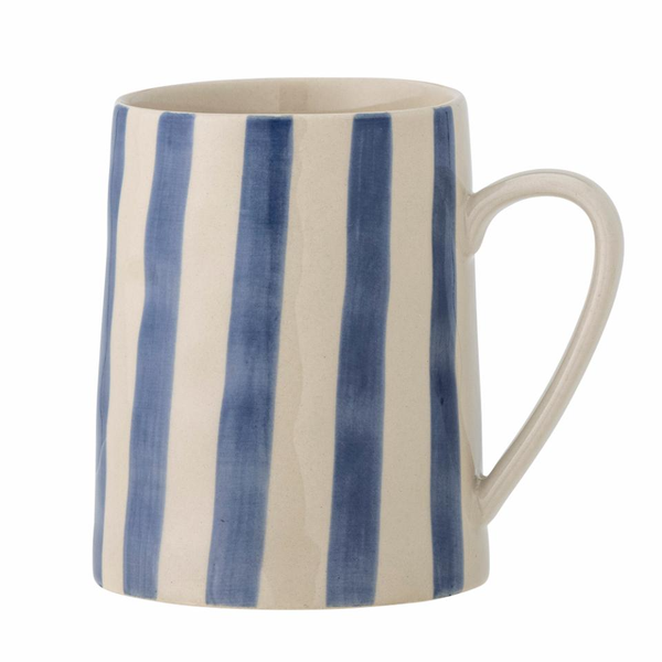 Striped Tall Mug - Blue