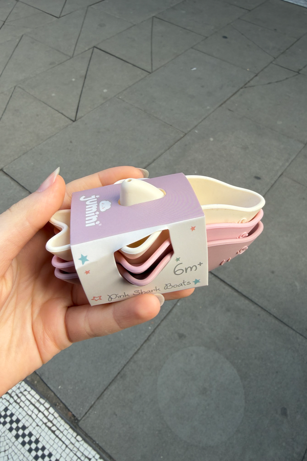 Silicone Shark Boats - Pink