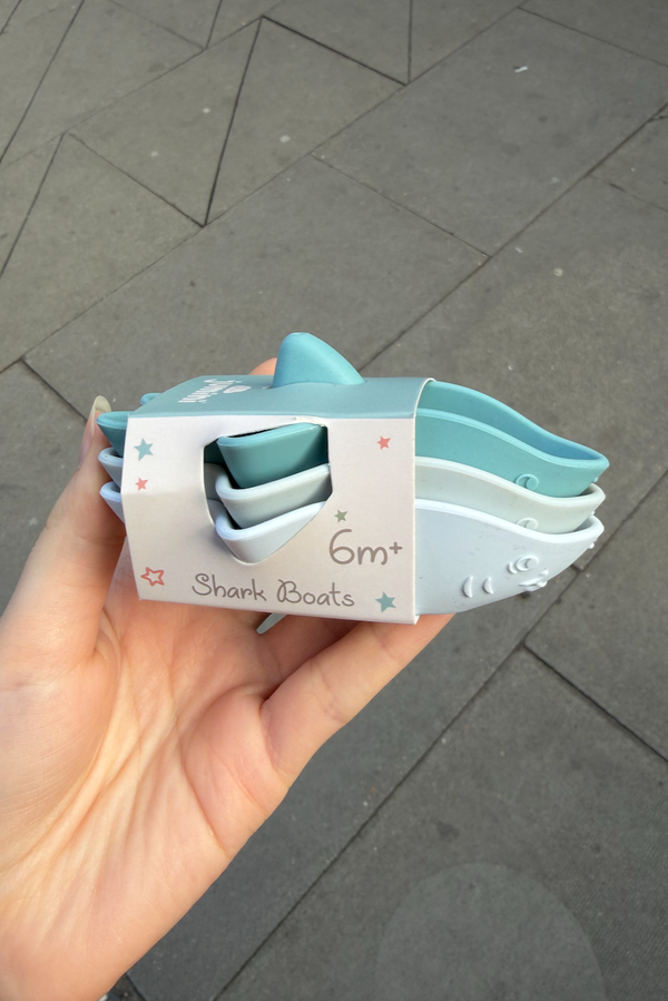 Silicone Shark Boats - Blue