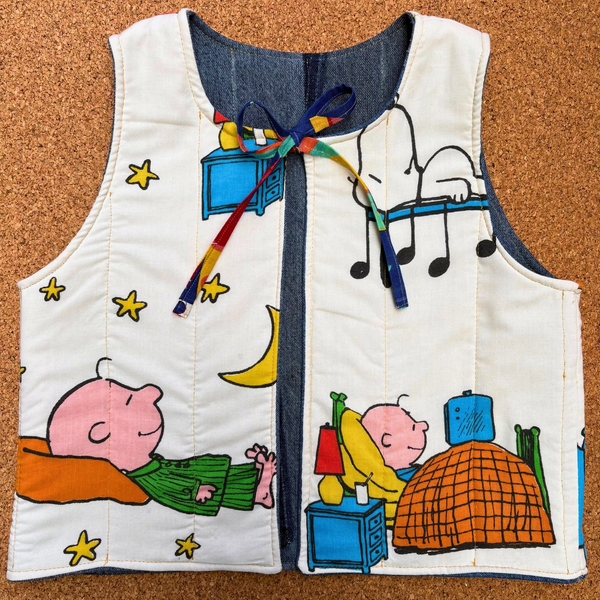 Quilted Reversible Waistcoat - Peanuts