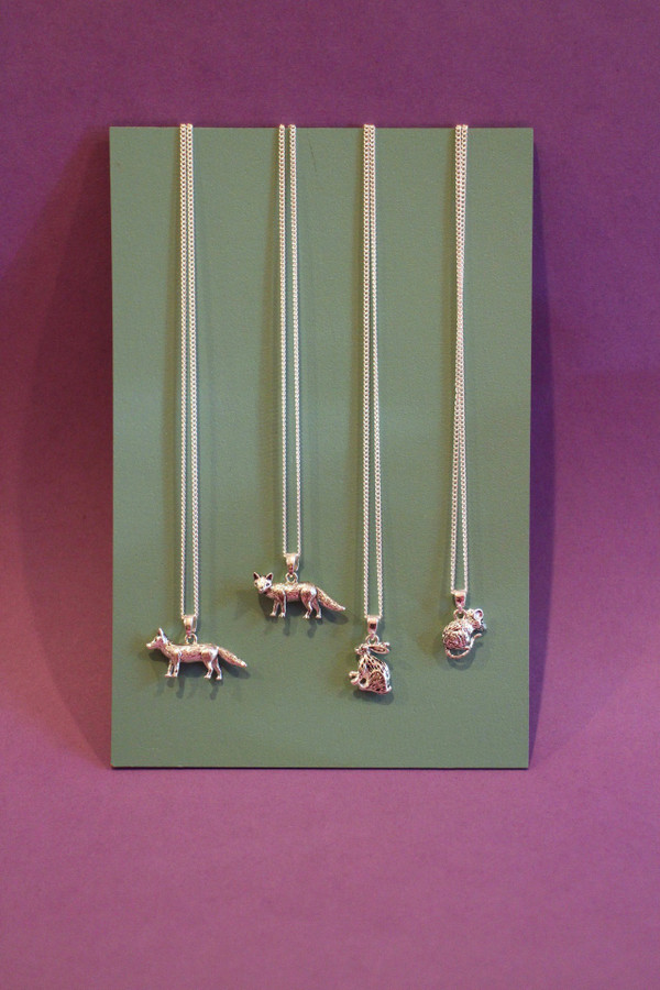 Country Animal Silver Plated Necklace