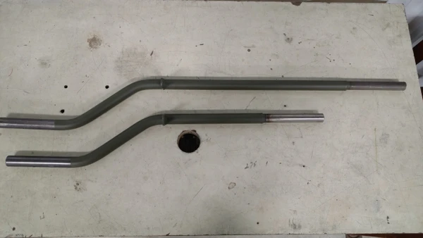 +10" handle shown on top of the standard length handle.