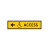 Accessible Path Sign -  Left OR Right Arrow- (1200mmx300mm) - Corflute