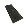 Stair Nosing - Anodised Black Aluminium  w/  50MM Carborundum Insert - Black -  55MM W x 3MM H