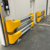 Guard Rail Bullnose end - Large - Powdercoated Safety Yellow