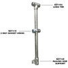 Ezyrail - Through Stanchion w/ Rail Mount - Galvanised Or Yellow