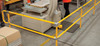Ezyrail - Corner stanchion w/ Base Fixing Plate - Galvanised Or Yellow