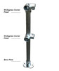 Ezyrail - Corner stanchion w/ Base Fixing Plate - Galvanised Or Yellow