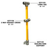 Ezyrail - Through Stanchion w/ Rail Mount 0°-11° - Galvanised Or Yellow