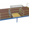 Mezzanine Pallet Loading Gate - Low Profile - Stainless Steel - 2400W x 1900H To Suit Pallet Size 1950W x 1250D x 1450H