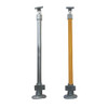 DDA Stanchion Base Plate 0°-11° - w/Kick Panel Att. Bracket - Galvanised Or Yellow