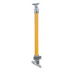 DDA Stanchion - Base Plate 30°- 45° - w/Kick Panel Att. Bracket - Galvanised Or Yellow