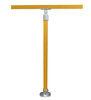 DDA Stanchion - Straight Base Plate - Galvanised Or Yellow