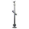 DDA Stanchion 11°- 30° w/Mid Rail & Kick Panel - Galvanised Or Yellow