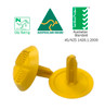 Tactile Indicator Single Studs - TGSI 35mm Dia. - Aussie Made - Yellow, Black, White
