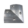 Aluminium Bunding 150mm Corner Piece - 2x Half Pieces